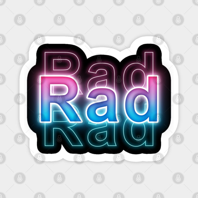 Rad Sticker by Sanzida Design